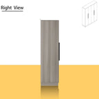 Armoire de rangement moderne sur pied en bois massif avec étagères