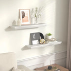 Étagère murale flottante en bois rustique brun, rangement profond, décoration