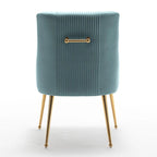 Lot de 8 chaises de salle à manger SEYNAR Modern Glam en velours, chaises capitonnées pour salon (sans table)