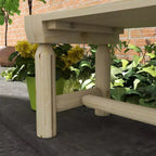 Banc de jardin en bois Outsunny, banc semi-circulaire rond pour arbre, banc de parc enveloppant