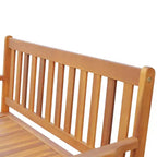 Outsunny Banc de rangement extérieur 155 L, coffre de pont en bois avec revêtement intérieur en PE imperméable, conteneur 2 places pour patio, jardin, balcon, cour