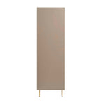 Armoire 3 portes avec tiroirs - Taupe