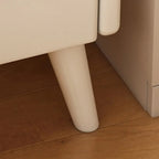 Tables de chevet étroites en bois blanc avec tiroirs