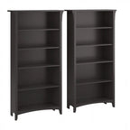Bibliothèque haute à 5 étagères Salinas (lot de 2) de Bush Furniture