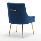 Lot de 8 chaises de salle à manger SEYNAR Modern Glam en velours, chaises capitonnées pour salon (sans table)