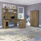 Meuble de rangement haut Cabot Espresso Oak avec portes – 31,38 long. x 16,30 larg. x 61,14 haut.