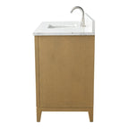 Meuble-lavabo Vanity Art avec évier en céramique et dessus en marbre reconstitué