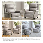 Fauteuil inclinable à dossier rembourré avec clous décoratifs (lot de 2)