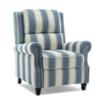 Fauteuil inclinable à dossier rembourré avec clous décoratifs (lot de 2)