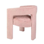 Fauteuil sculptural Jofran, Gwen Modern Luxury Jacquard Fabric Upholstered - Couleur rose