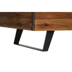Banc de rangement Broadmore en bois d'acacia de 46 pouces