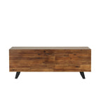 Banc de rangement Broadmore en bois d'acacia de 46 pouces