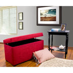 MJL Furniture Angela 8 Button Tufted Key Largo Storage Trunk Bench