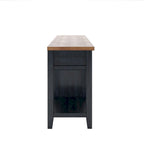 Buffet de service pour vin en bois deux tons avec finition vieillie