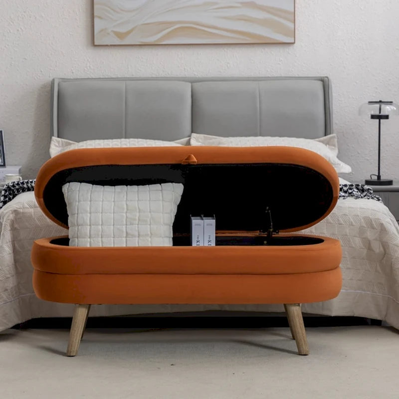 Storage Bench Bedroom Bench With Wood Legs
