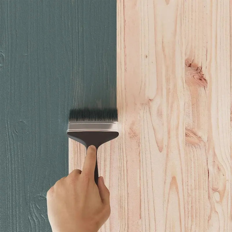 Vaisselier en bois de pin massif avec portes vitrées marron blanc