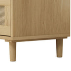 Armoire murale de rangement avec portes vitrées et crochets inférieurs