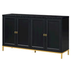 Modern Sideboard with Extra Large Storage Space with Metal Handles and Support Legs for Living Room and Dining Room
