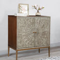 Mid-century Modern 2-door Wood Accent Cabinet Entry Coffee Table Storage Bedroom Sideboard Kitchen Buffets Chest - 29.5 inches