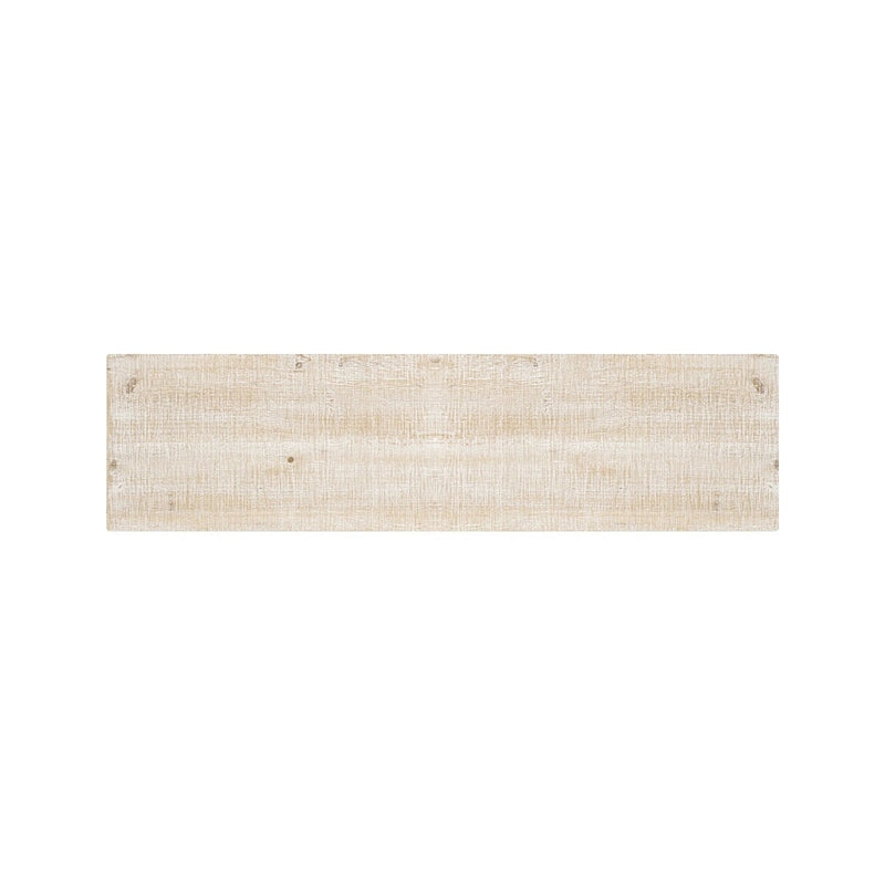 Buffet 4 portes en bois avec poignées métalliques dorées et étagères réglables, beige