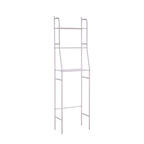 Étagère de rangement en métal à 3 niveaux pour WC, blanc argenté
