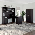 Meuble de rangement haut Cabot Espresso Oak avec portes – 31,38 long. x 16,30 larg. x 61,14 haut.