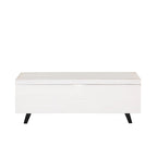 Banc de rangement Broadmore en bois d'acacia de 46 pouces