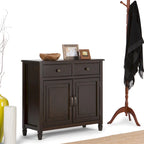 WYNDENHALL Hampshire Armoire de rangement traditionnelle en bois massif de 40 po de largeur pour entrée - 40 larg. x 15 prof. x 36 haut.