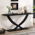 Console moderne 57 po avec piètement en croix – Entrée et salon