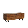 Banc de rangement Broadmore en bois d'acacia de 46 pouces