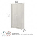 Meuble de rangement haut Cabot Espresso Oak avec portes – 31,38 long. x 16,30 larg. x 61,14 haut.